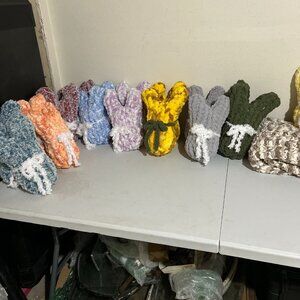 Easter, peeps, hand crocheted, rabbit, 25 dollars each,